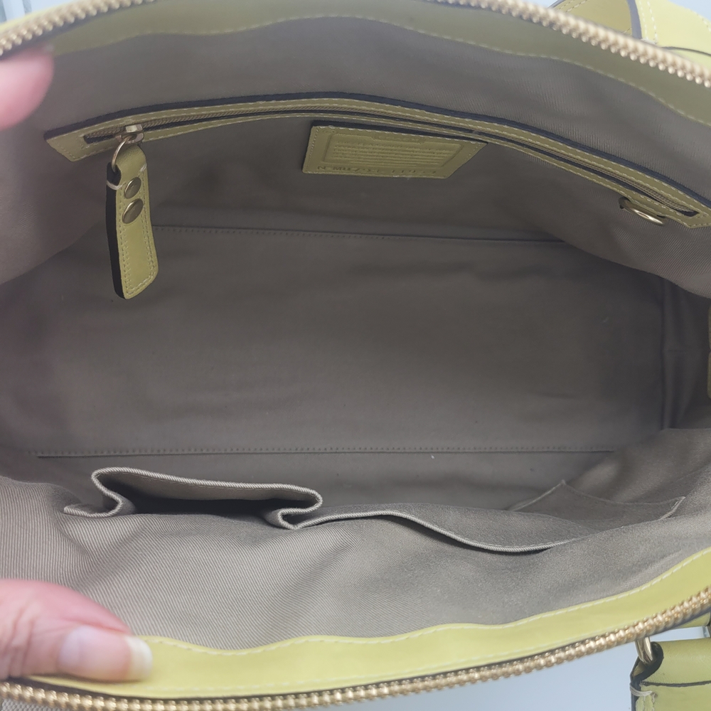 Coach  Hampton Miranda Canvas embossed leather Satchel M0793-11954 - Picture 8 of 16